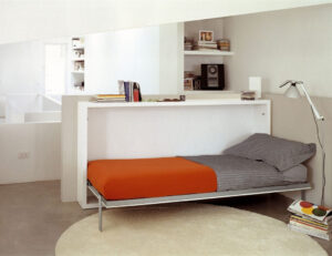 Mẫu giường giúp mang đến sự rộng rãi và thoáng mát cho căn phòng nhỏ 