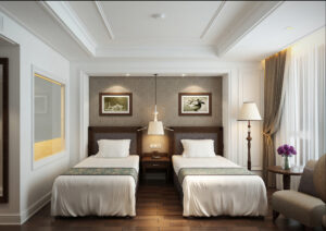 Khách sạn sử dụng giường đơn cho các phòng dành cho gia đình